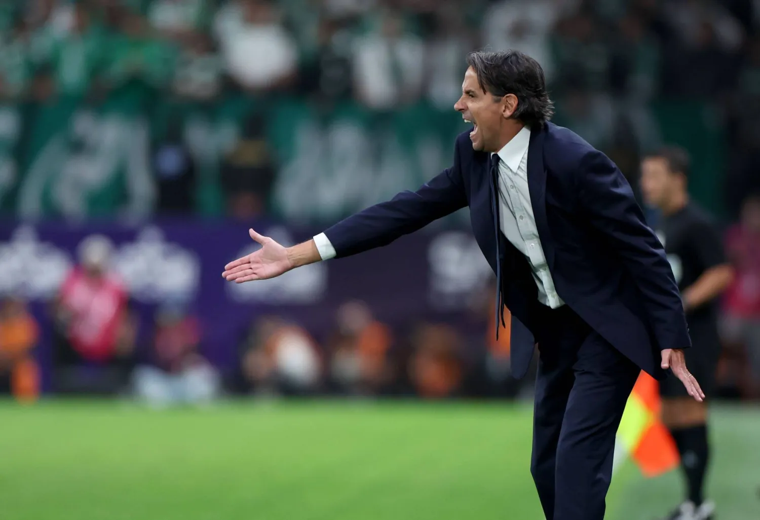 سيموني إنزاغي مدرب فريق الهلال (تصوير: مشعل القدير) 