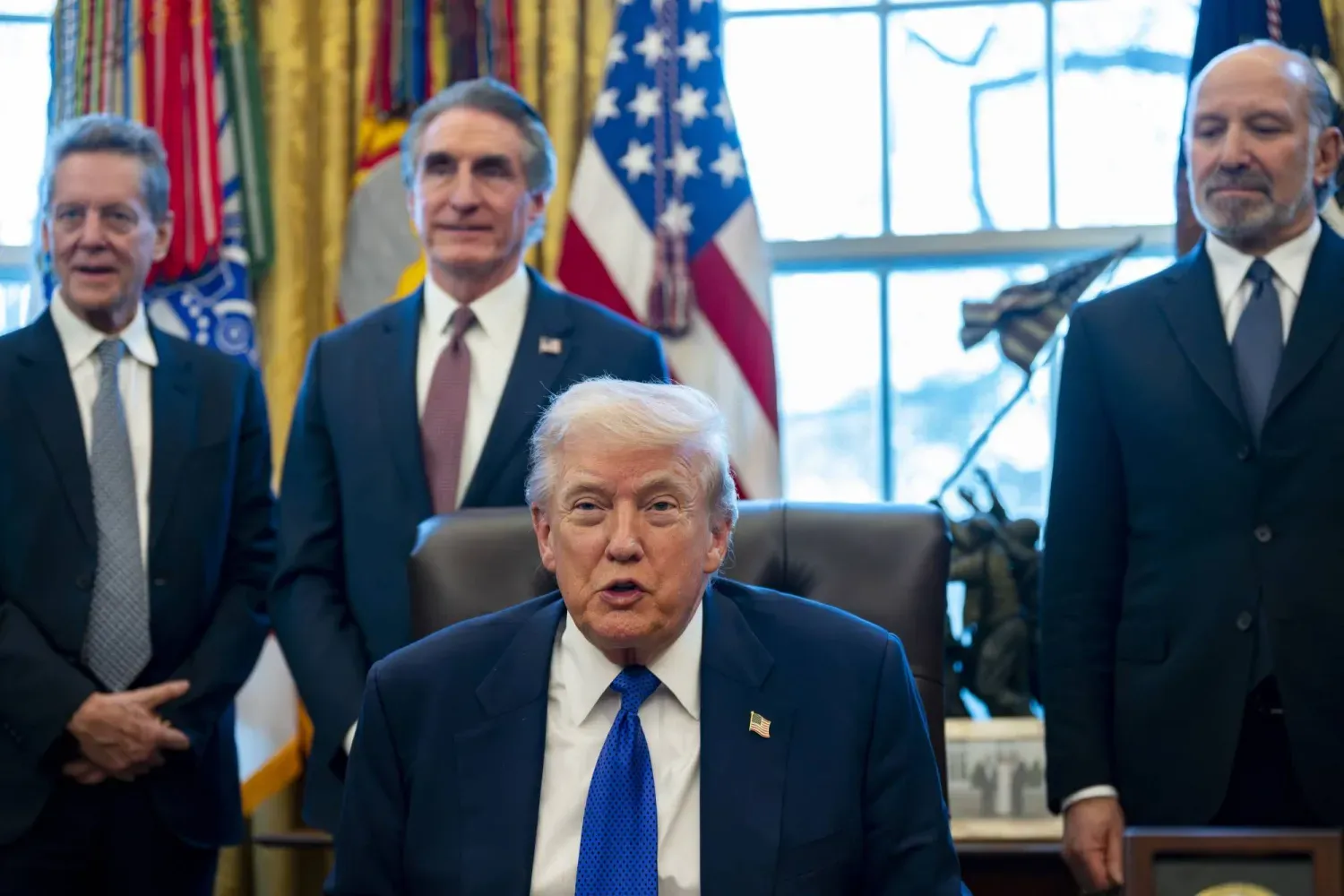 ABD Başkanı Donald Trump, kritik mineraller stratejik rezervinin serbest bırakılması planlarını açıkladı, (EPA)