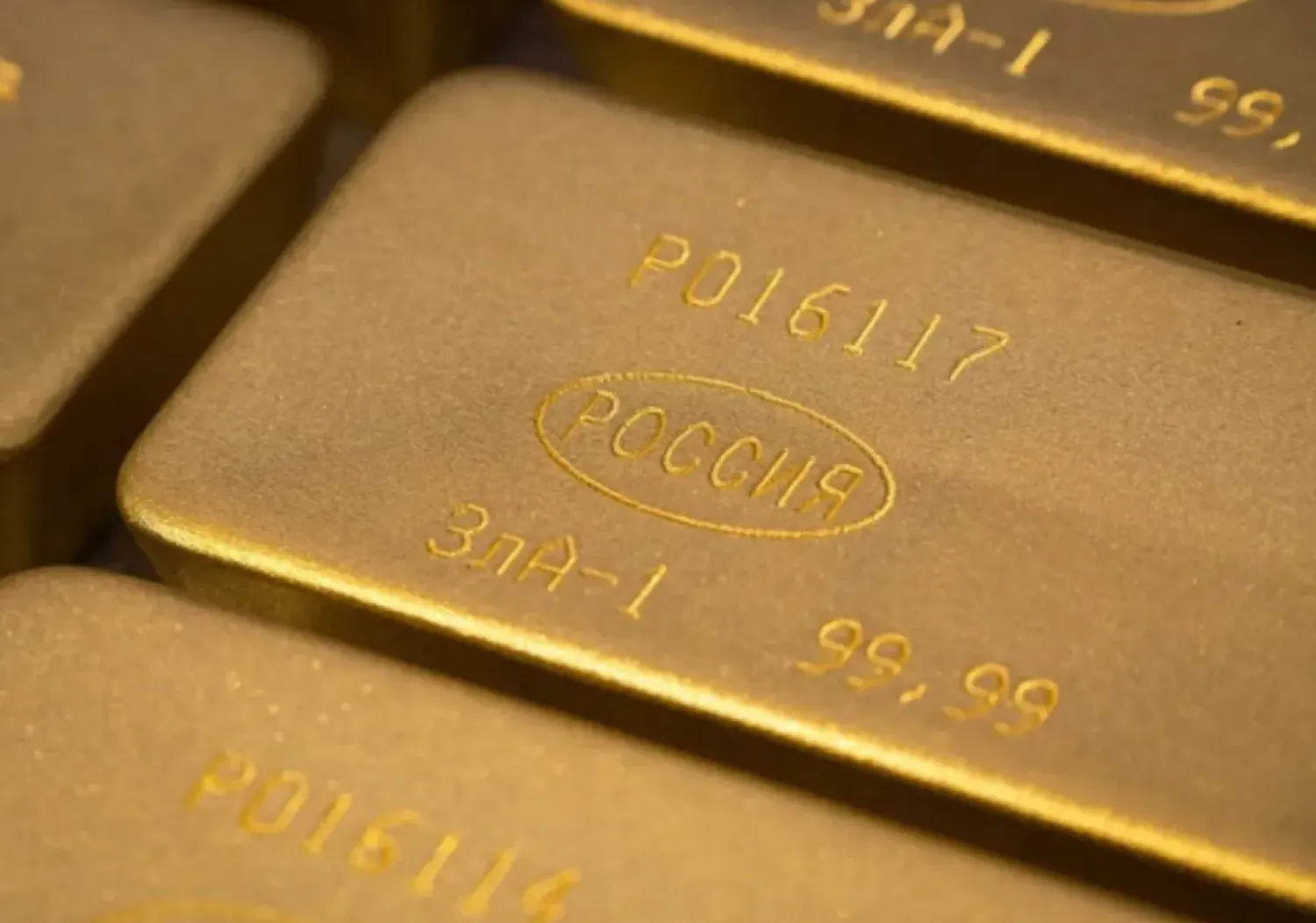 A view shows ingots of 99.99 percent pure gold in a workroom during production at Krastsvetmet precious metals plant in the Siberian city of Krasnoyarsk, Russia, May 23, 2024. REUTERS/Alexander Manzyuk
