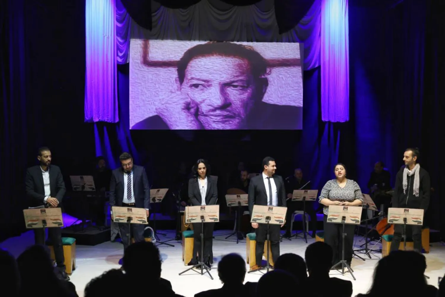 العرض استعاد مسيرة الفنان نجيب الريحاني (المركز القومي للمسرح المصري)