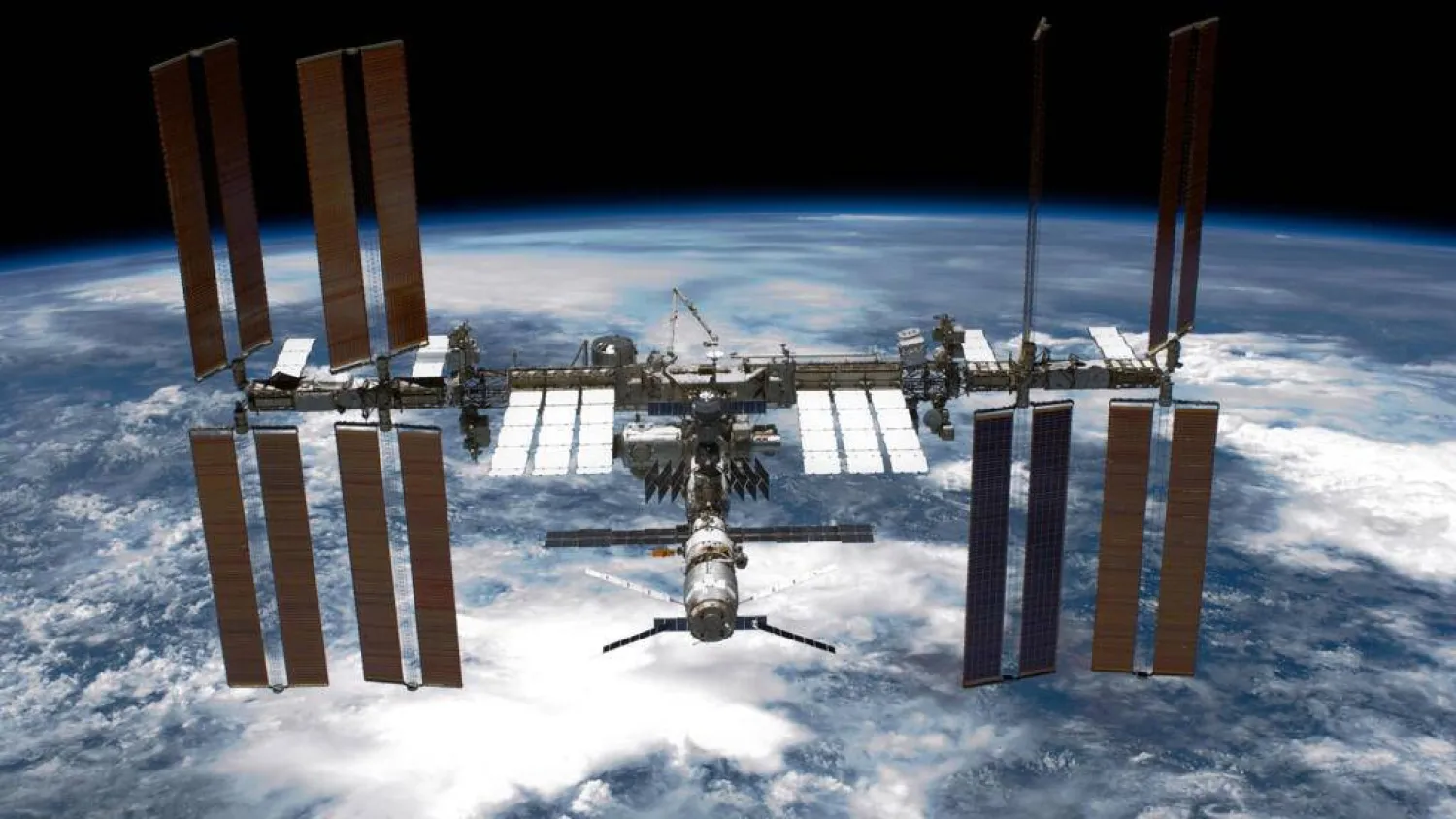 The International Space Station will be guided back to Earth in 2030, marking the end of its three-decade mission. NASA / GETTY IMAGES NORTH AMERICA/AFP/File
