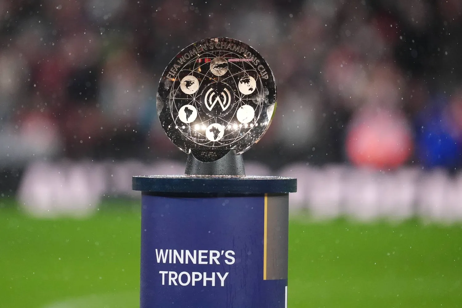 01 February 2026, United Kingdom, London: FIFA Women's Champions Cup trophy seen on display after the FIFA Women's Champions Cup final soccer match between Arsenal and Corinthians at Emirates Stadium. Photo: Adam Davy/PA Wire/dpa