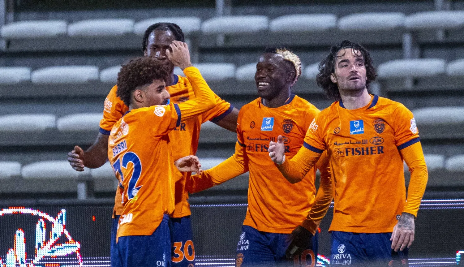 نجح الفيحاء بتجاوز النجمة بثلاثية نظيفة (تصوير: سعد الدوسري) 