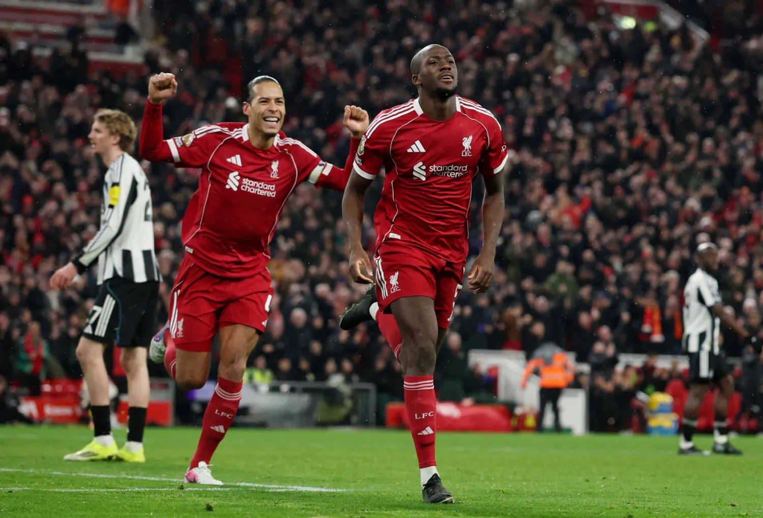 الانتصار على نيوكاسل الجولة الماضية كان الأول لليفربول في الدوري  خلال شهر يناير (رويترز)