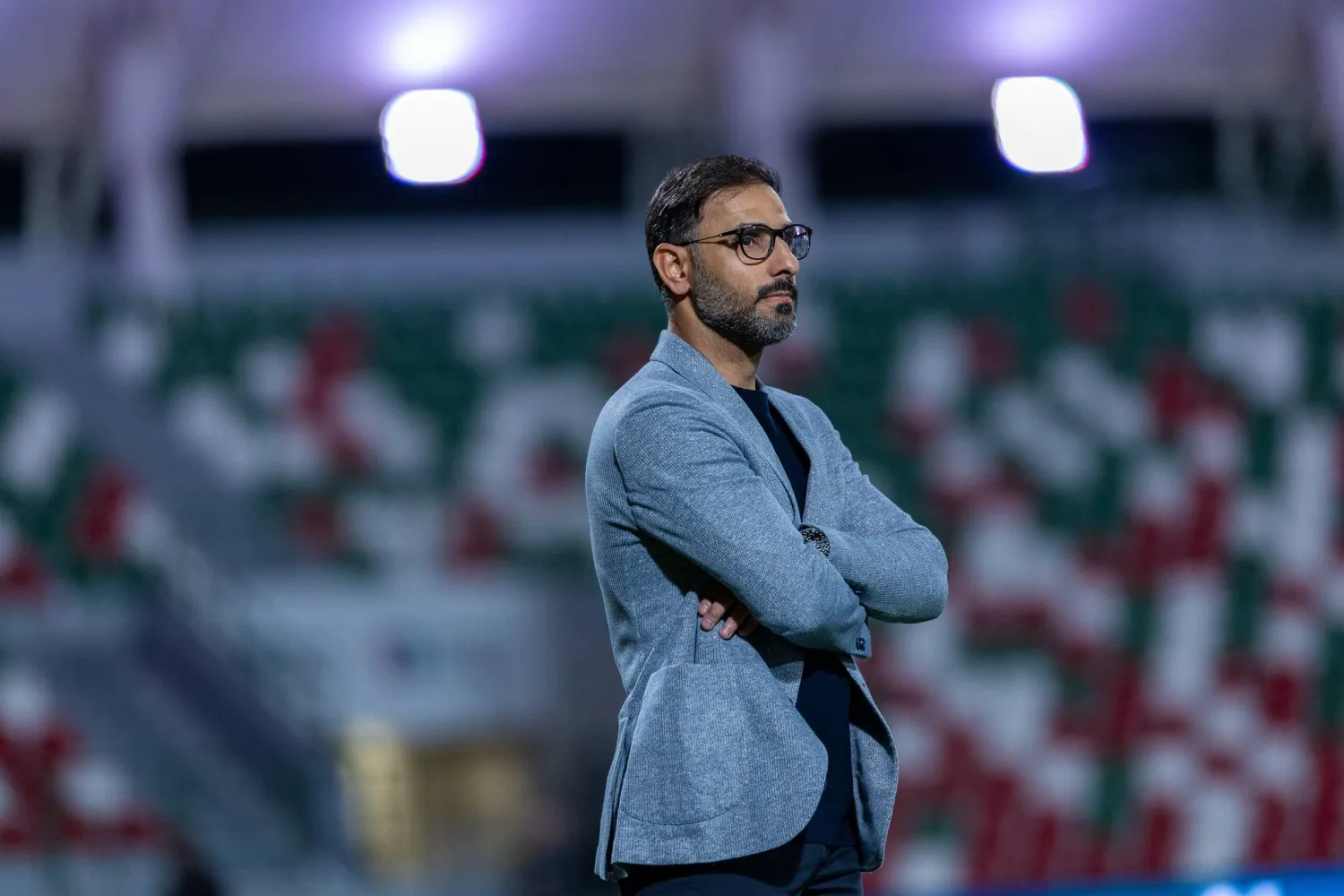 سعد الشهري مدرب الاتفاق (تصوير: عيسى الدبيسي) 