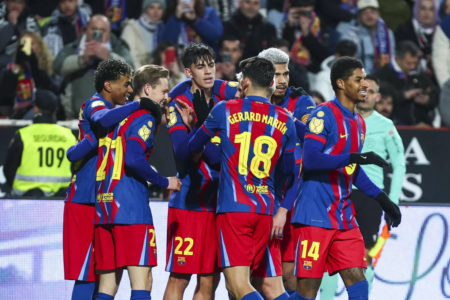 واصل برشلونة عروضه القوية بعد فوزه على ألباسيتي في كأس ملك إسبانيا (إ.ب.أ)