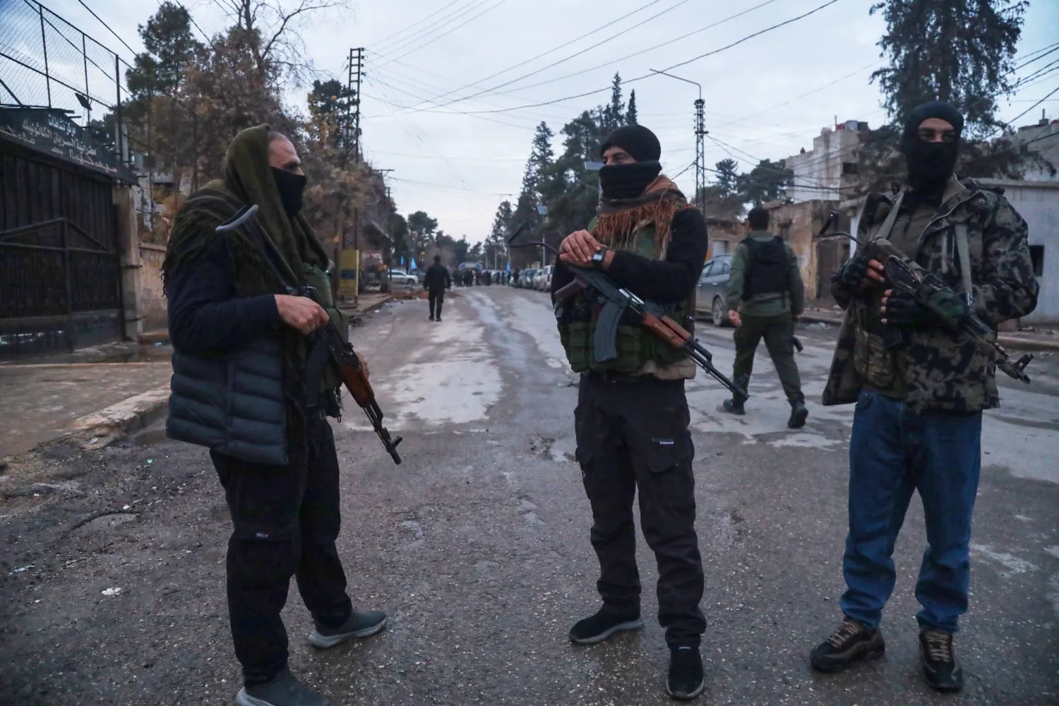 عناصر من «قسد» في القامشلي (أ.ب)