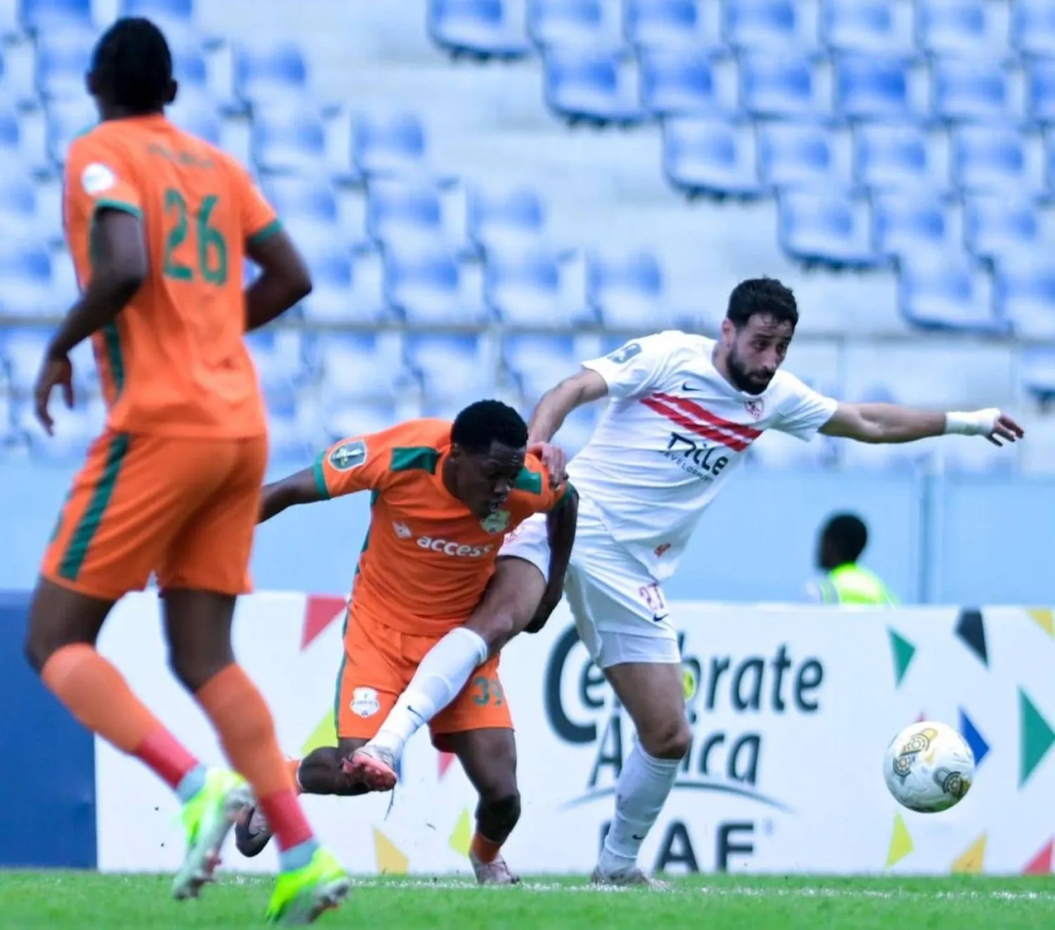 الزمالك خسر أمام مضيفه زيسكو يونايتد بهدف (نادي الزمالك)