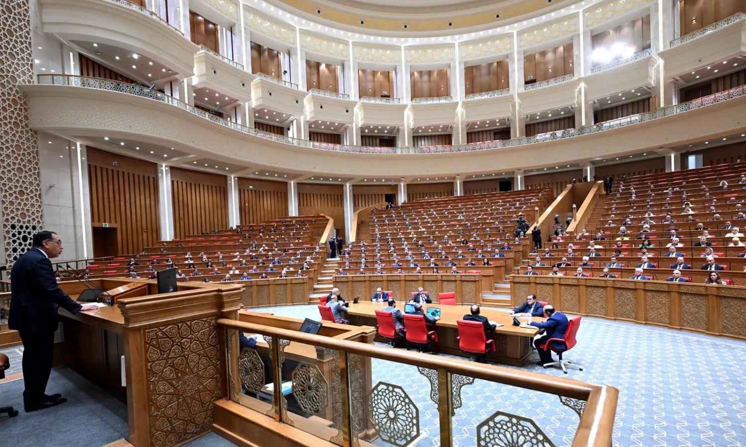 رئيس الوزراء المصري خلال بيان أمام البرلمان المصري في يوليو 2024 (مجلس الوزراء)