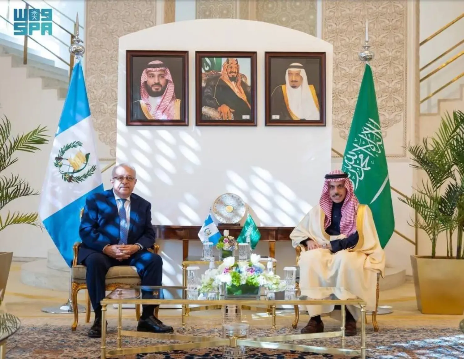 The Saudi Minister of Foreign Affairs met on Sunday with his Guatemalan counterpart in Riyadh. SPA