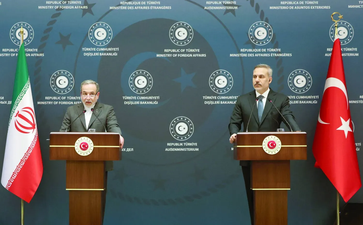 Fidan ve Arakçi, İstanbul'da düzenlenen basın toplantısında (Arşiv-Reuters)