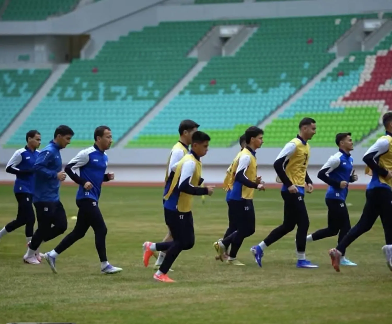 جانب من تحضيرات الفريق التركماني (حساب أركاداغ في انستغرام)