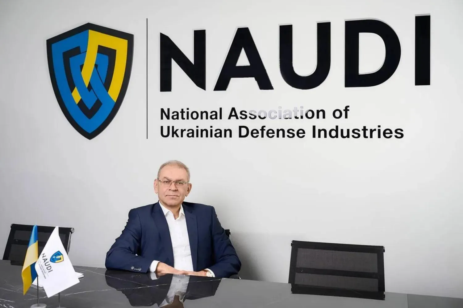 Chairman of the National Association of Ukrainian Defense Industries (NAUDI) Serhii Pashynskyi. (Asharq Al-Awsat)