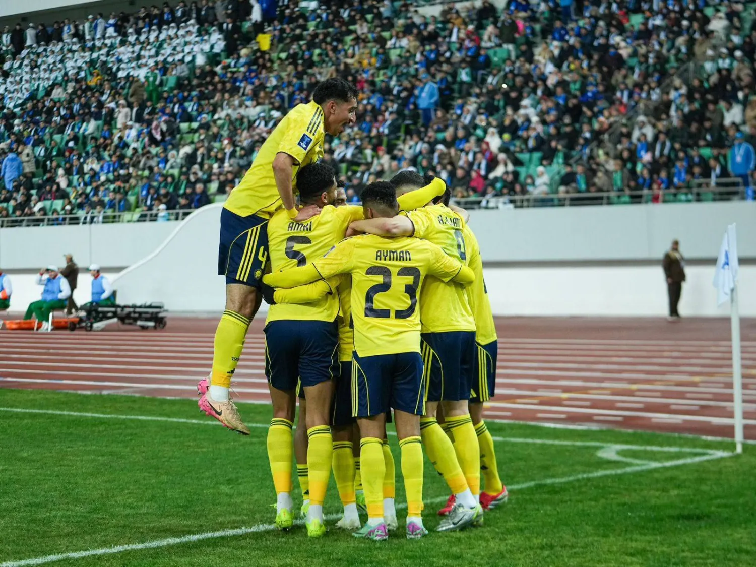 الحمدان نجح في وضع بصمته بهدف في شباك أركاداغ التركماني (الشرق الأوسط)