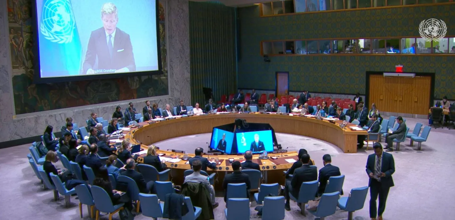 غروندبرغ يحيط مجلس الأمن الدولي بشأن التطورات اليمنية في جلسة سابقة (الأمم المتحدة)