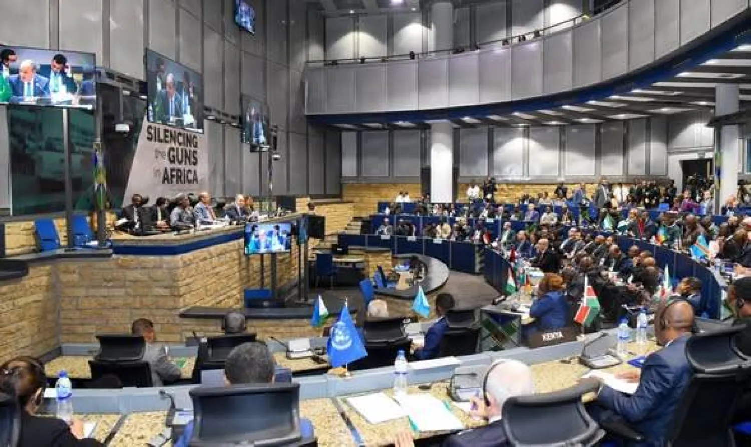 جانب من جلسة «مجلس السلم والأمن الوزارية» حول تطورات الأوضاع في الصومال والسودان يوم 12 فبراير 2026 (الخارجية المصرية)