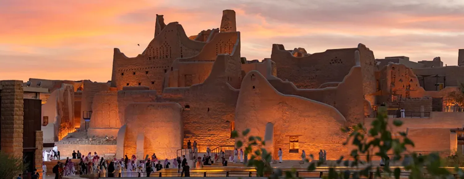 جانب من مدينة الدرعية التي شهدت العديد من الأحداث التاريخية خلال الدولتين الأولى والثانية (موقع الدرعية)