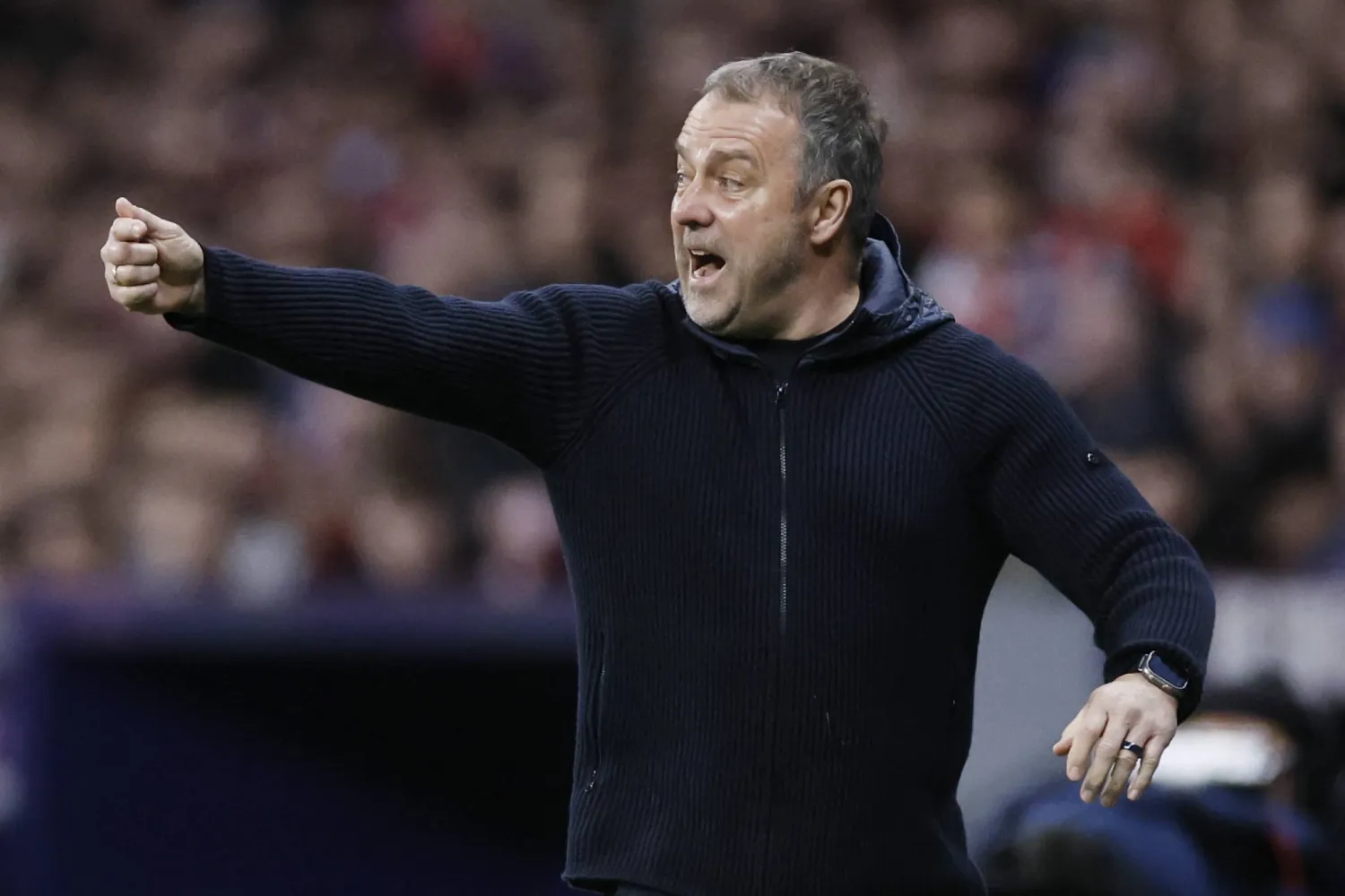 الألماني هانزي فليك مدرب برشلونة (أ.ف.ب)