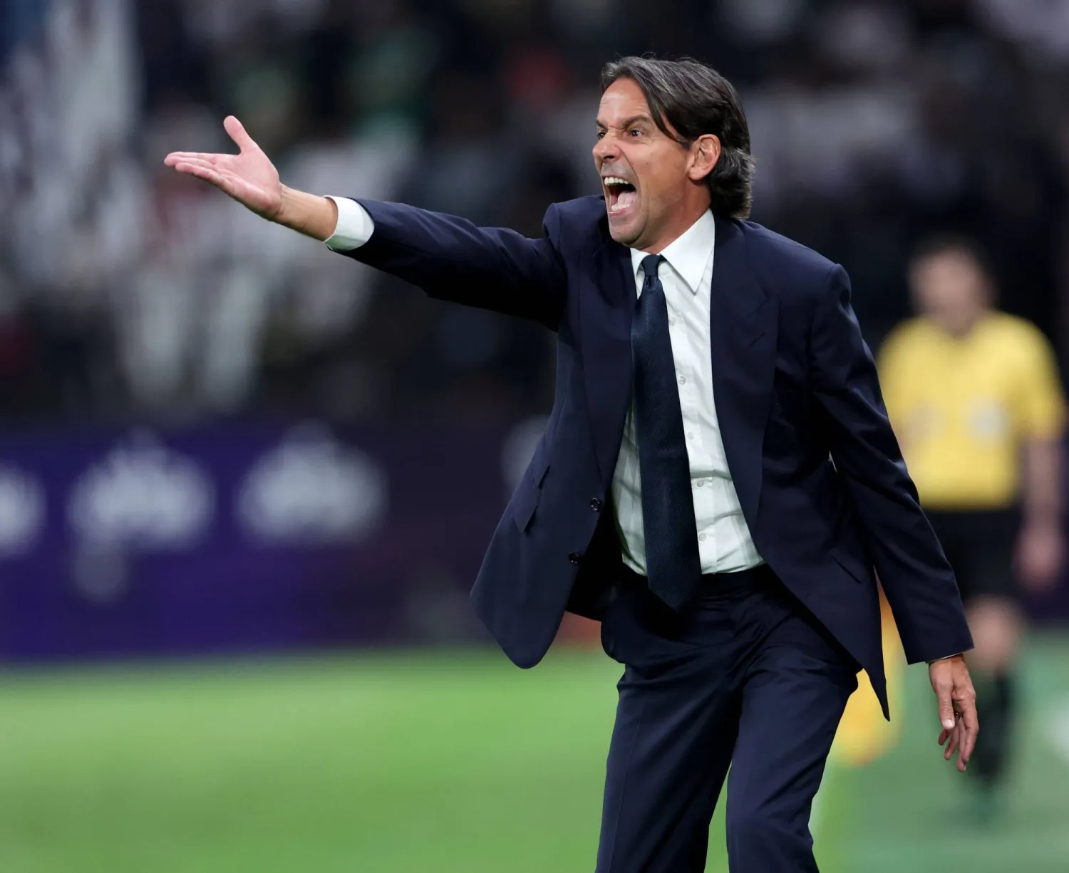 سيموني إنزاغي مدرب فريق الهلال (تصوير: مشعل القدير)