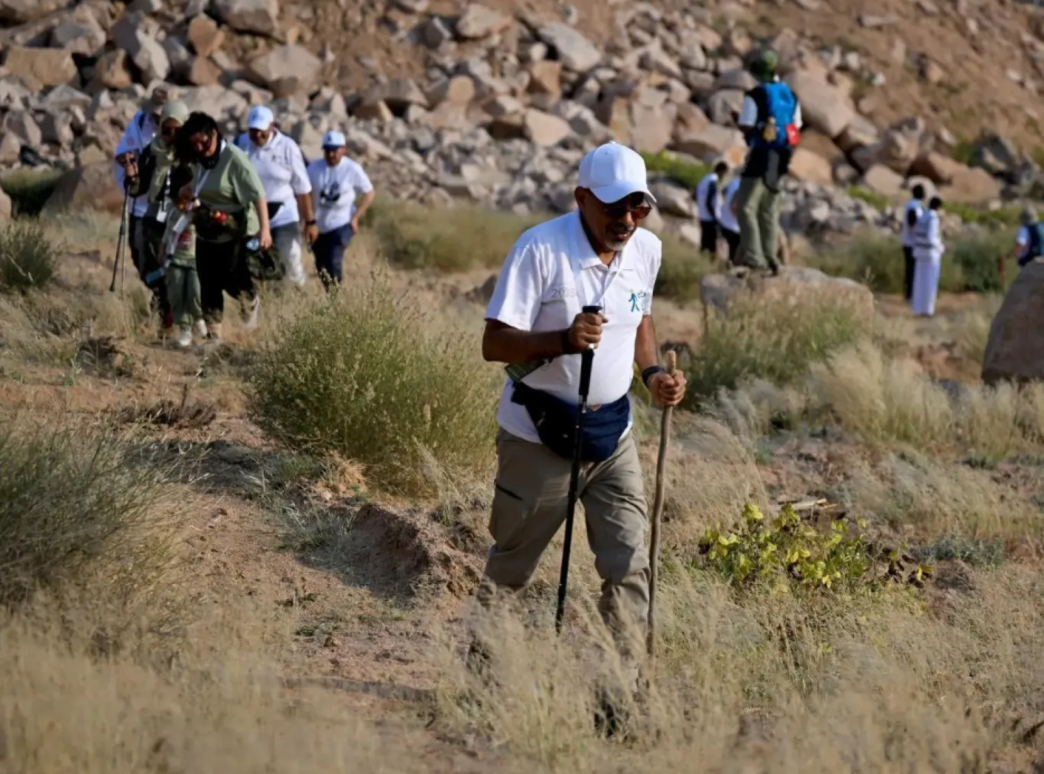 The event was organized in collaboration with the Saudi Climbing and Hiking Federation and various local government agencies - SPA