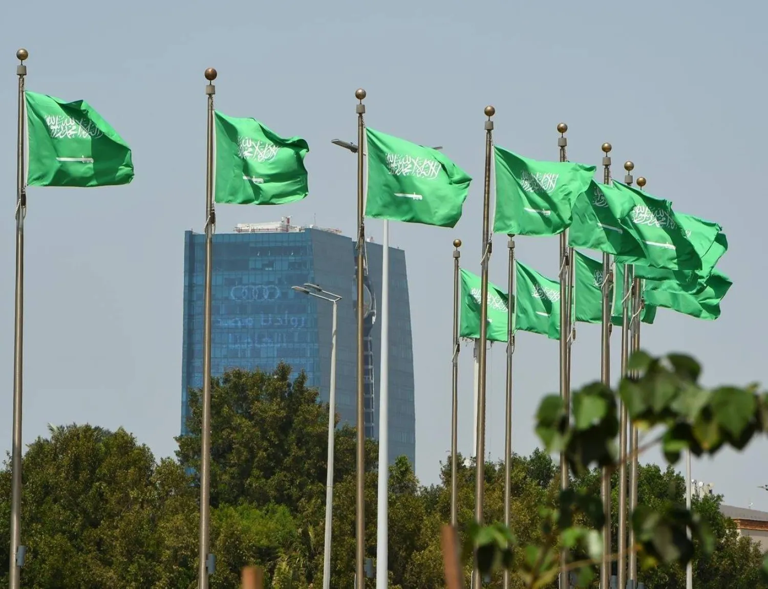 Saudi flags seen in Riyadh (SPA)