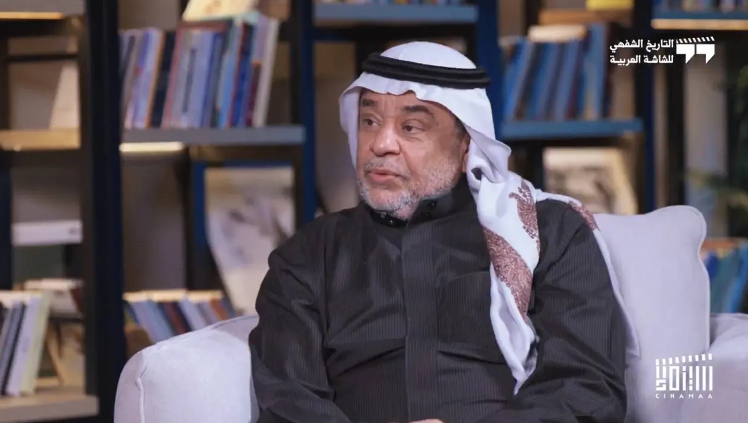 الممثل السعودي راشد الشمراني في أول حلقة من البرنامج (هيئة الأفلام)