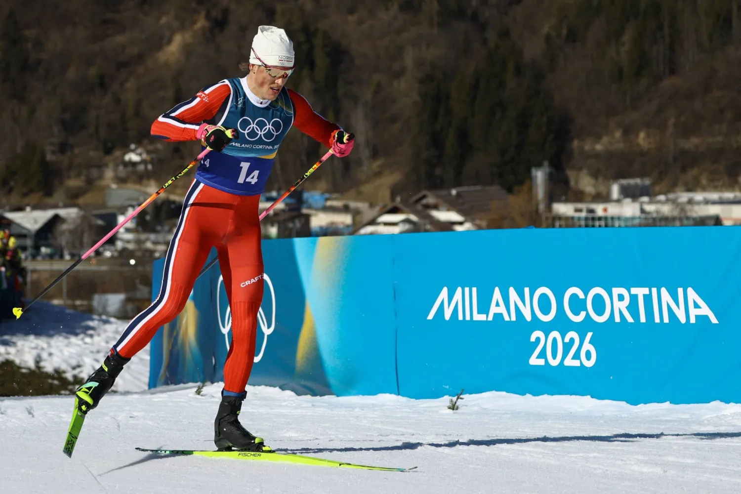 النرويجي يوهانيس كلابو يكتب التاريخ في ميلانو (أ.ف.ب) 