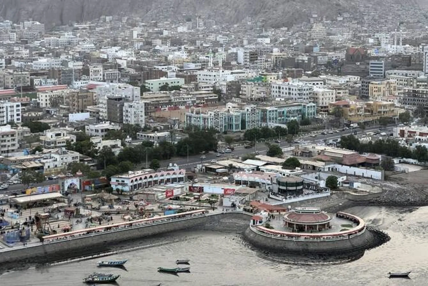 This picture shows a view from the fort on Sirah Island looking towards the old sea port of Aden in southern Yemen. (AFP/File)