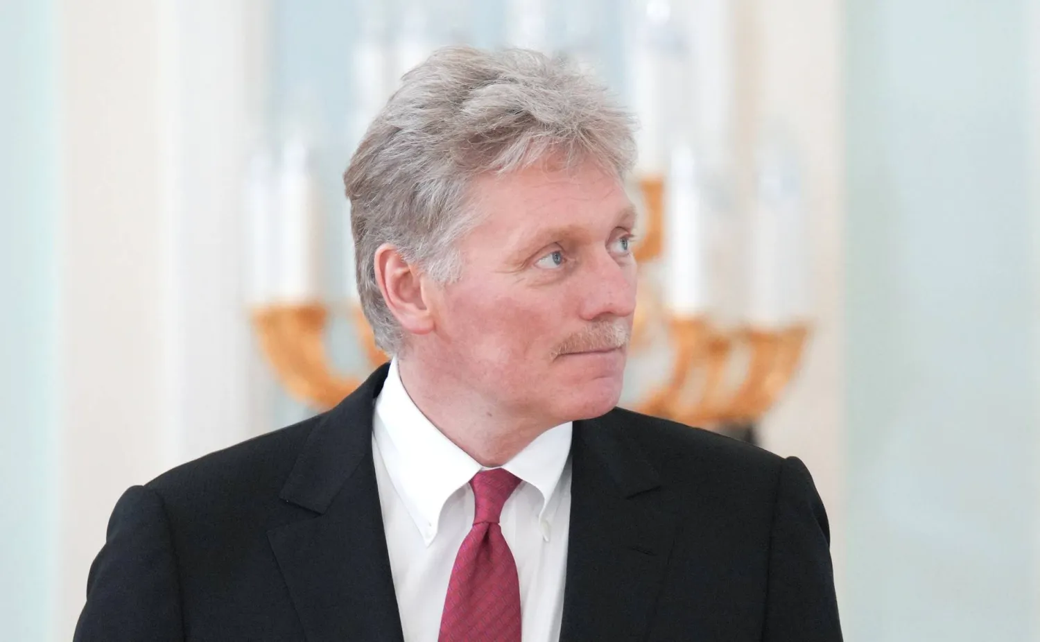 FILED - 26 July 2023, Russia, Saint Petersburg: Kremlin spokesman Dmitry Peskov attends a meeting at the Konstantinovsky Palace. Photo: Vladimir Smirnov/KREMLIN/dpa  