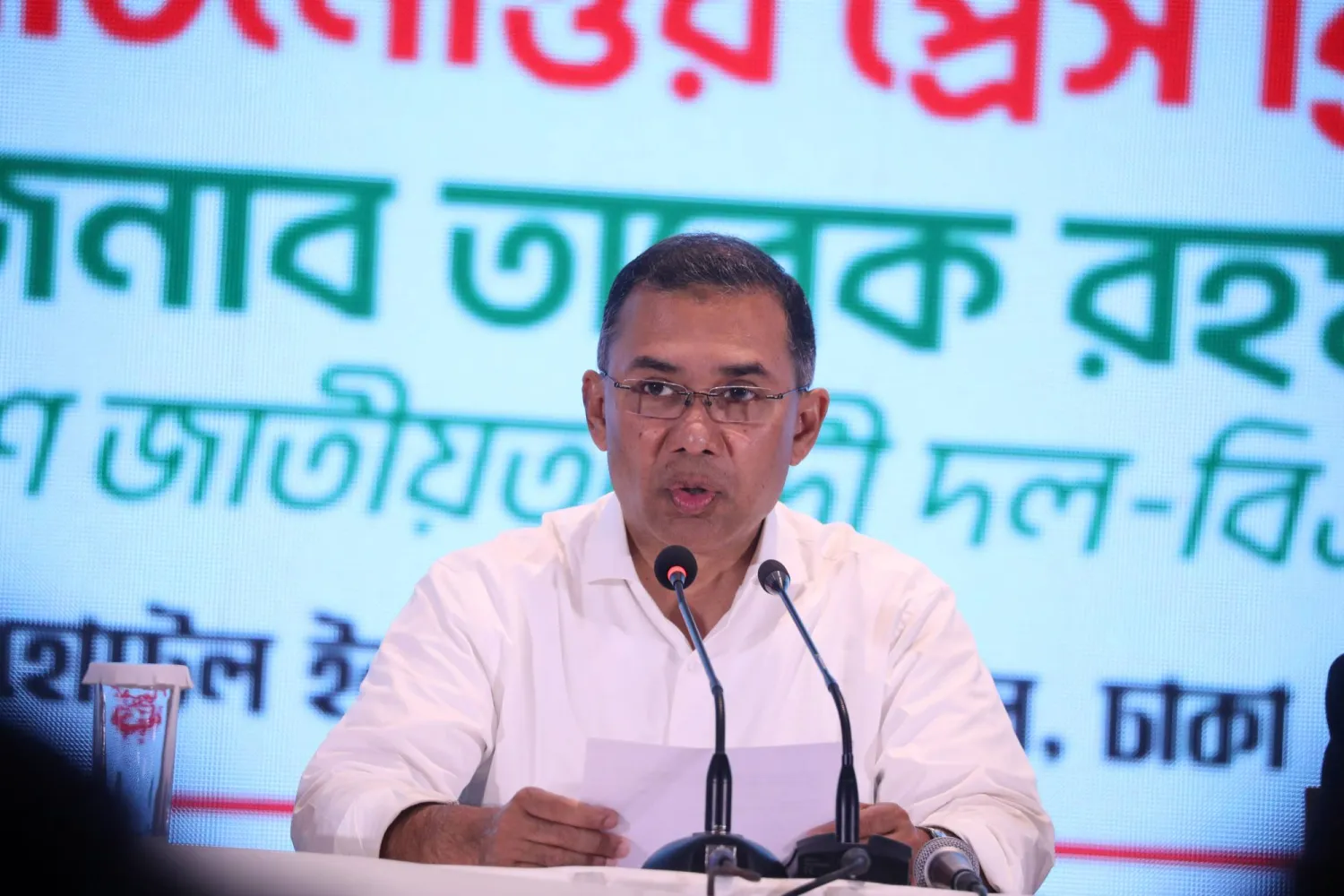 رئيس الحكومة الجديدة في بنغلاديش طارق رحمن (إ.ب.أ)