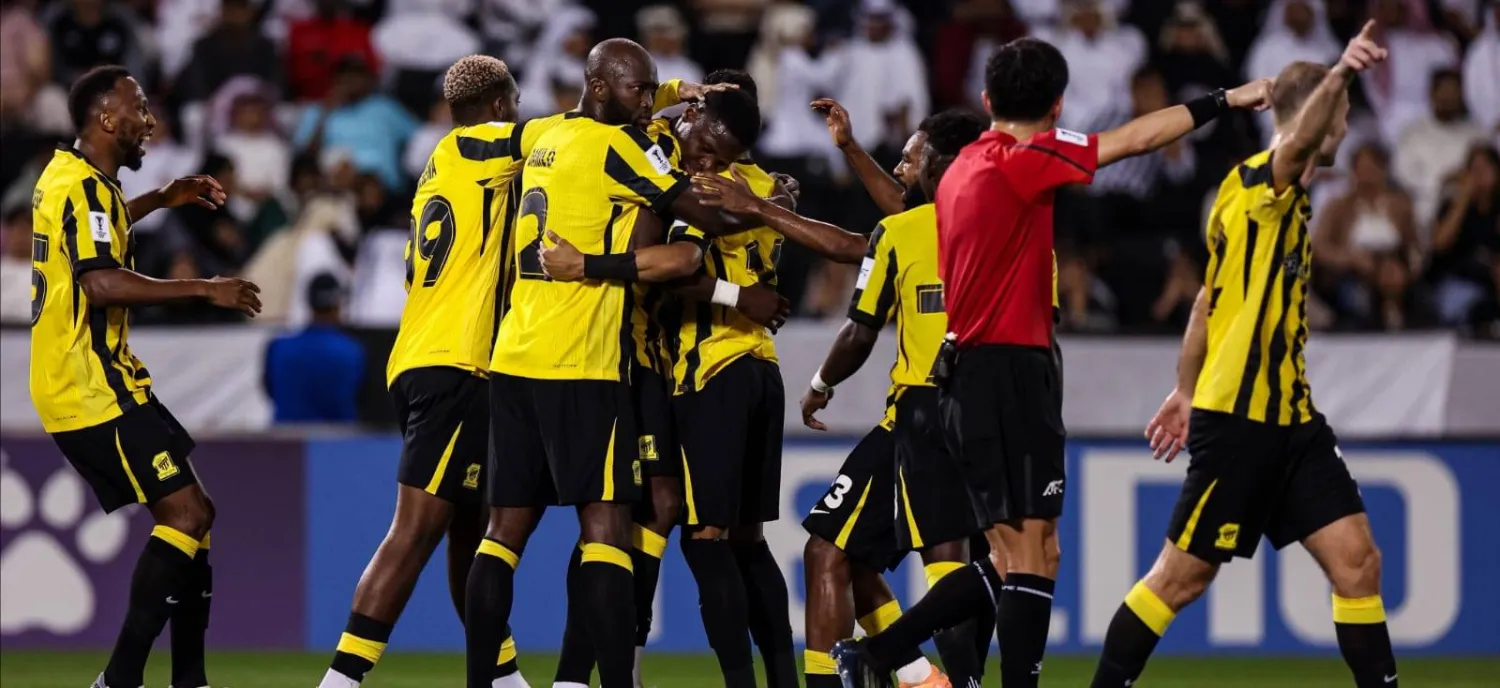 فرحة اتحادية بالهدف الأول (موقع النادي)