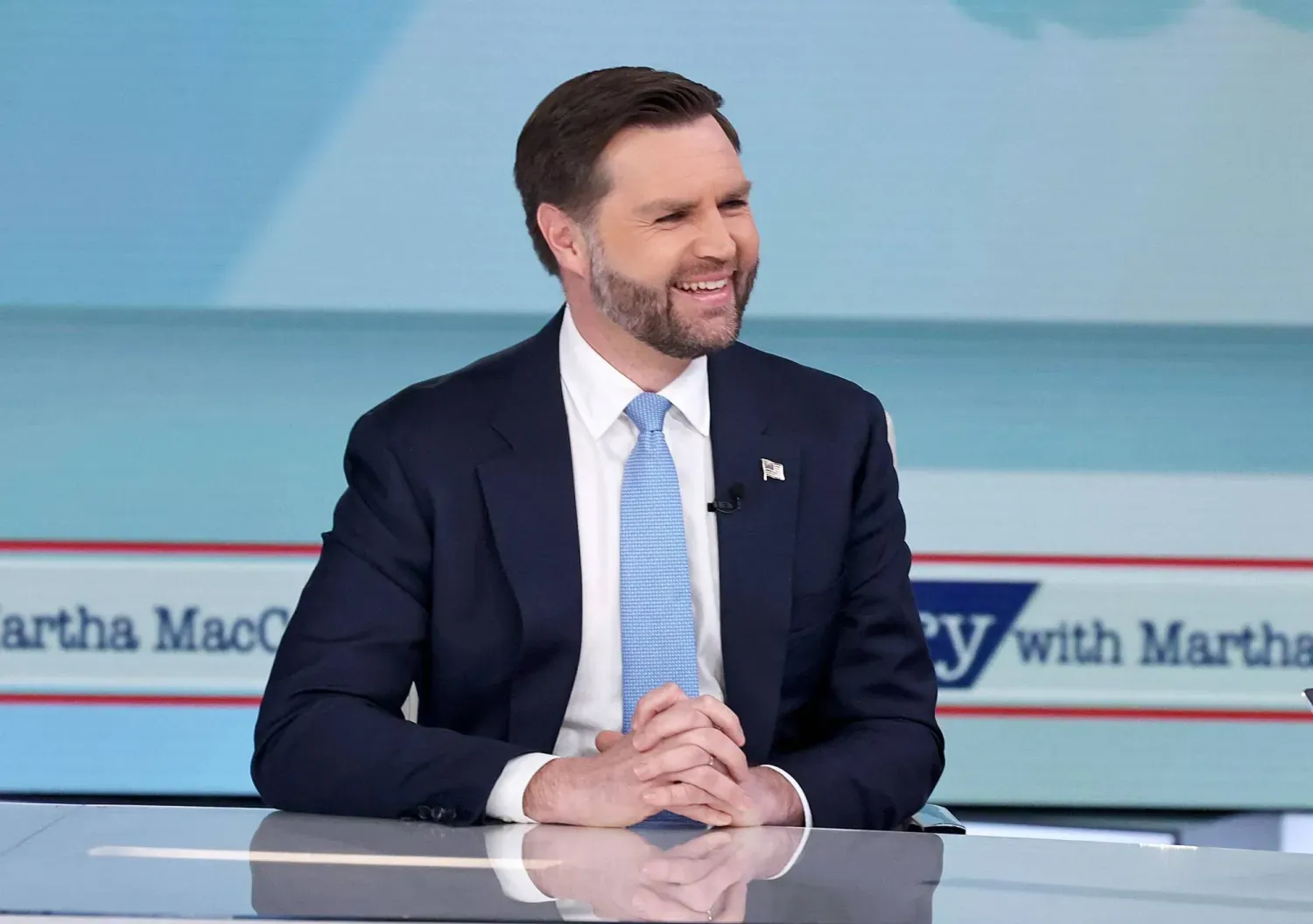 ABD Başkan Yardımcısı JD. Vance, Fox News'e verdiği röportajda (AFP)