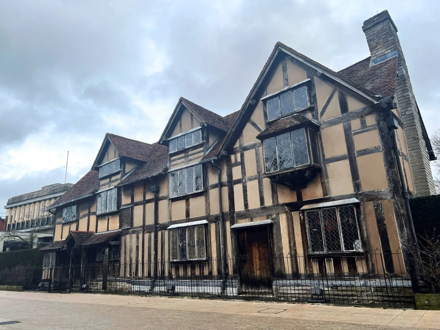 A view of Shakespeare’s Birthplace, William Shakespeare's childhood home, in Stratford-upon-Avon, Britain, February 9, 2026. (Reuters)