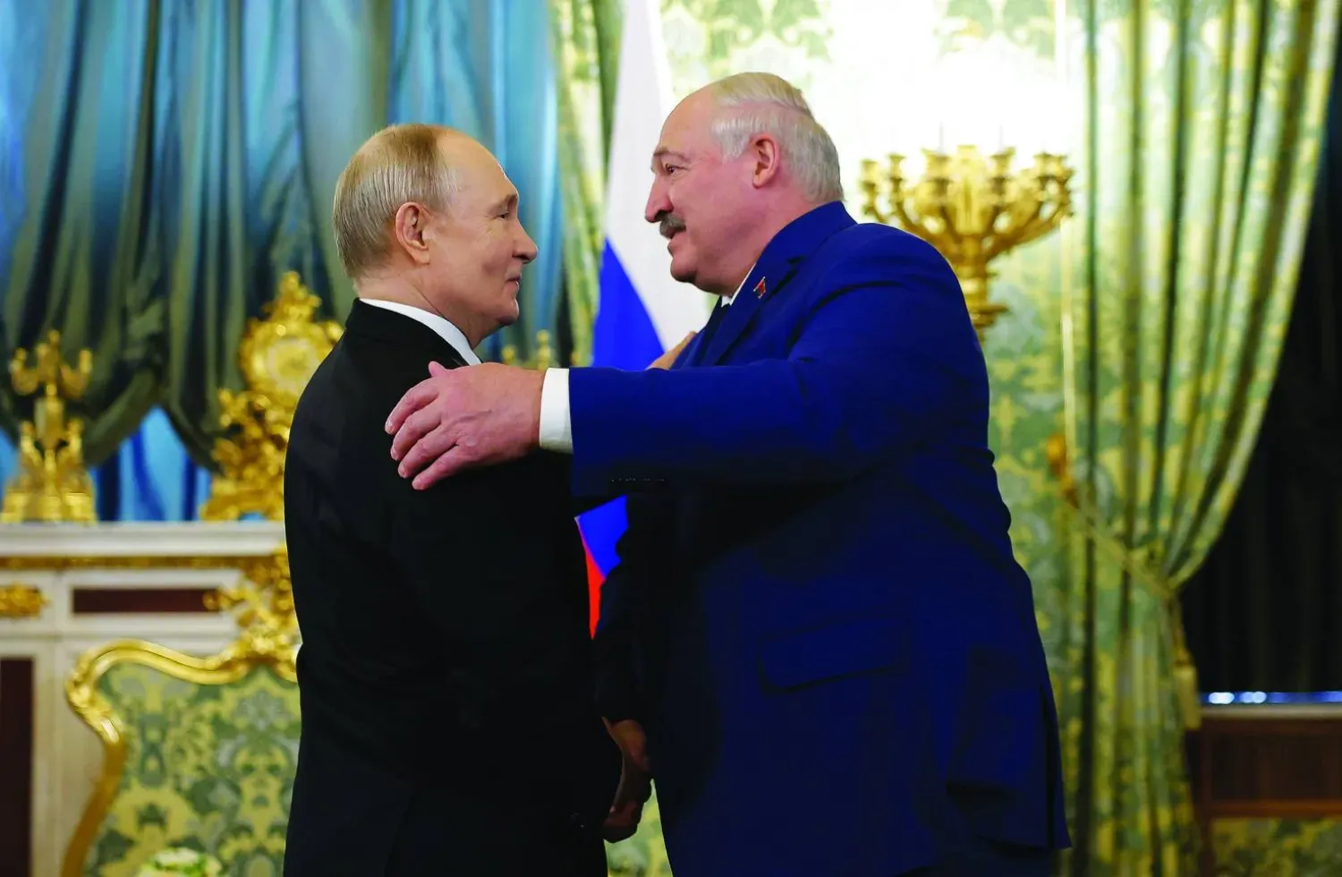 Putin, Moskova'da Belaruslu mevkidaşı Alexander Lukashenko ile bir araya geldi, (Arşiv-AP)