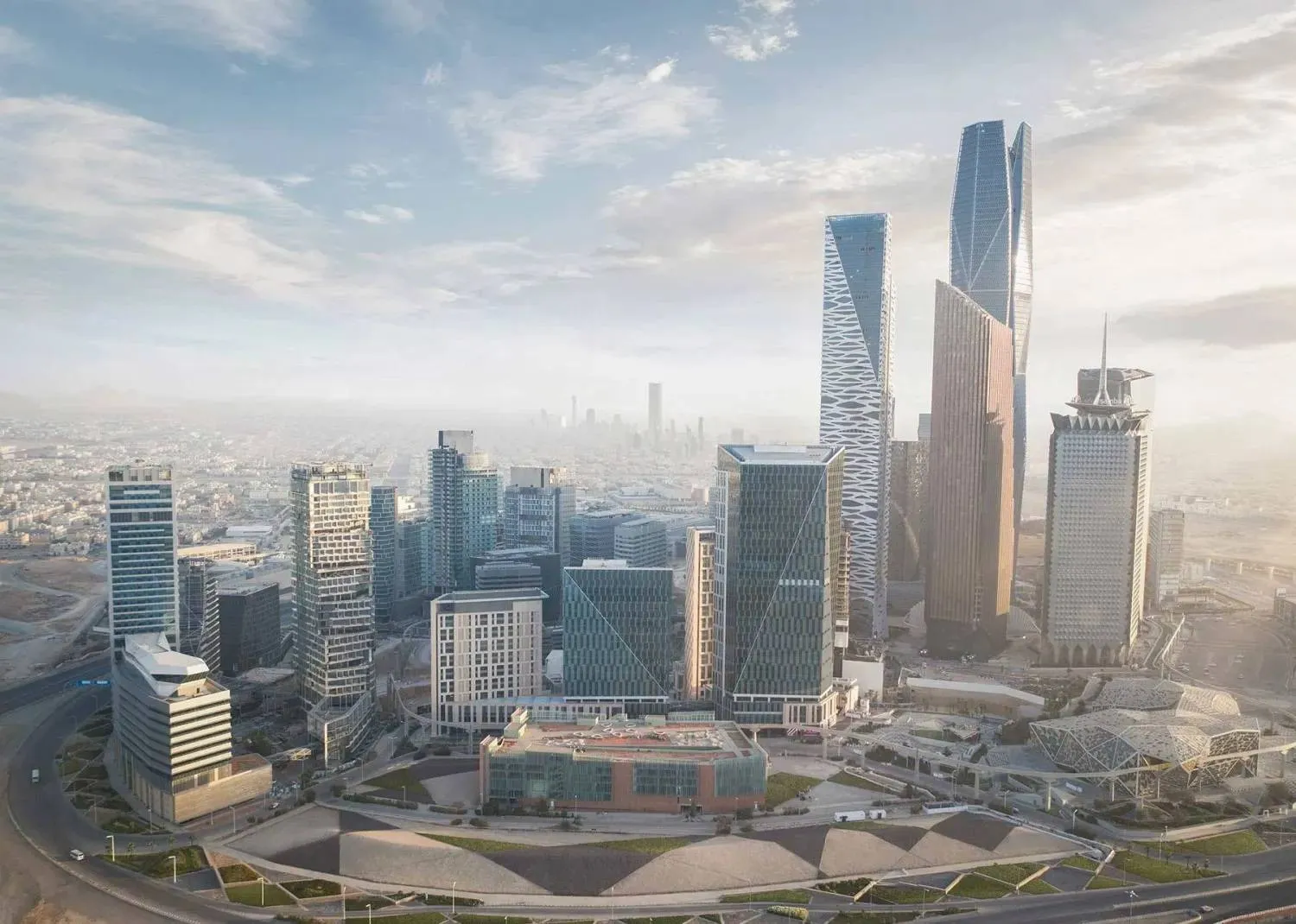 The King Abdullah Financial District in Riyadh (Asharq Al-Awsat)