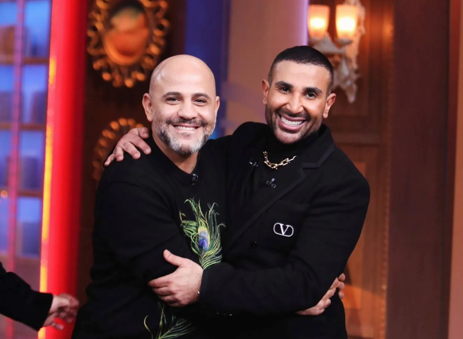 الشافعي مع المغني أحمد سعد (حسابه على {فيسبوك})