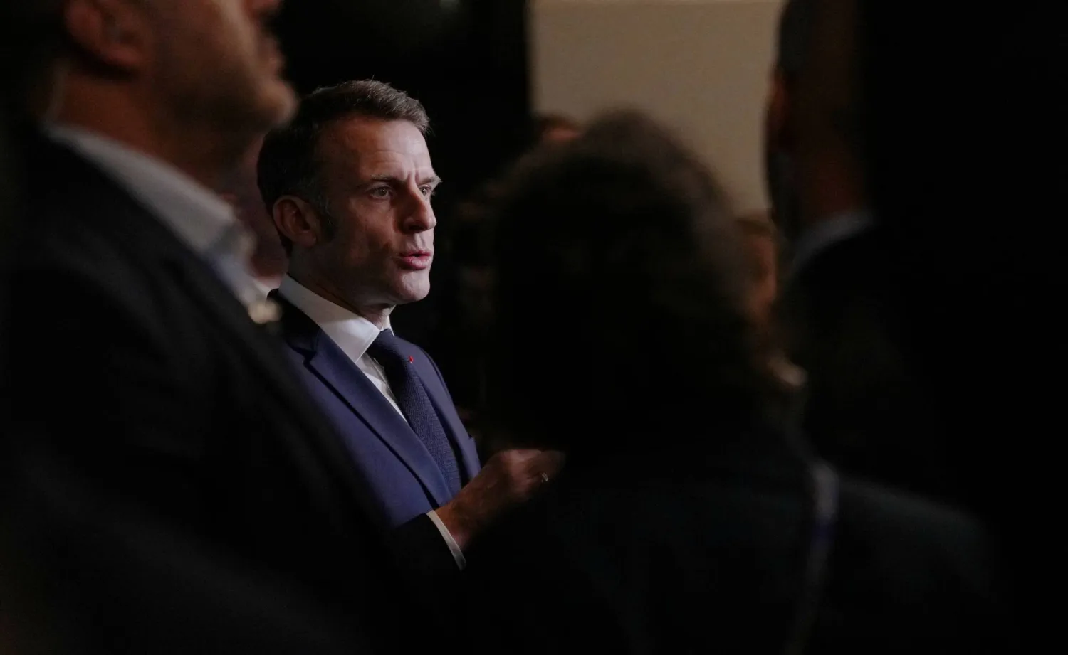 ماكرون يتحدث عن قرار المحكمة العليا الأميركية خلال افتتاح المعرض الزراعي الدولي السنوي في باريس 21 فبراير 2026 (إكس)