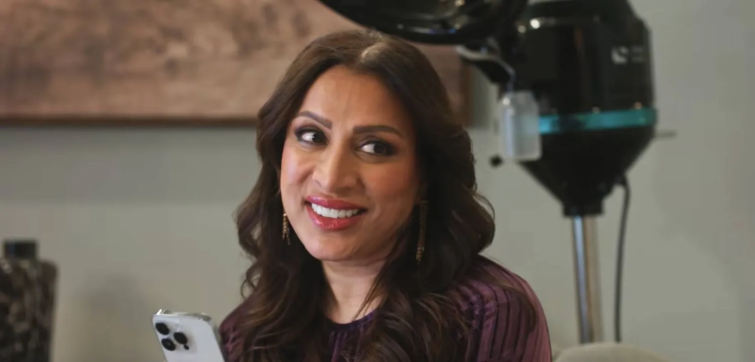 فاطمة الشريف في مشهد من المسلسل (شاهد)