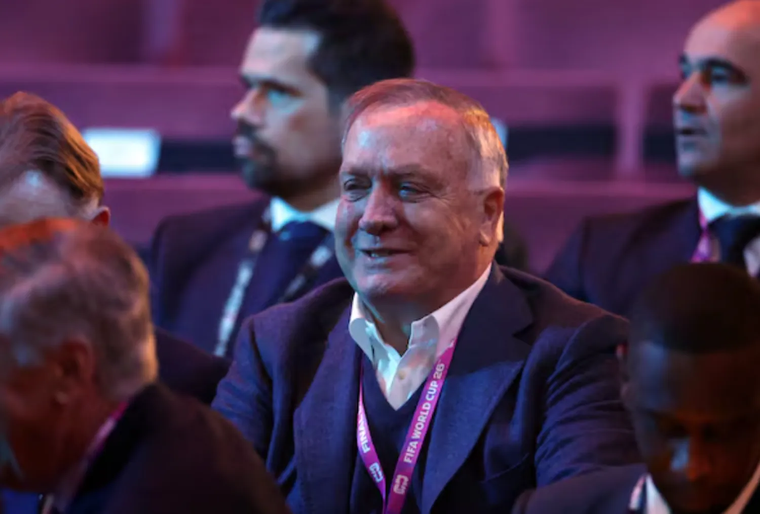 Soccer Football - FIFA World Cup 2026 - FIFA World Cup 2026 Draw - John F. Kennedy Center for the Performing Arts, Washington, D.C., US - December 5, 2025 Curacao coach Dick Advocaat inside the venue before the FIFA World Cup 2026 Draw Pool via REUTERS/Dan Mullan/File Photo 