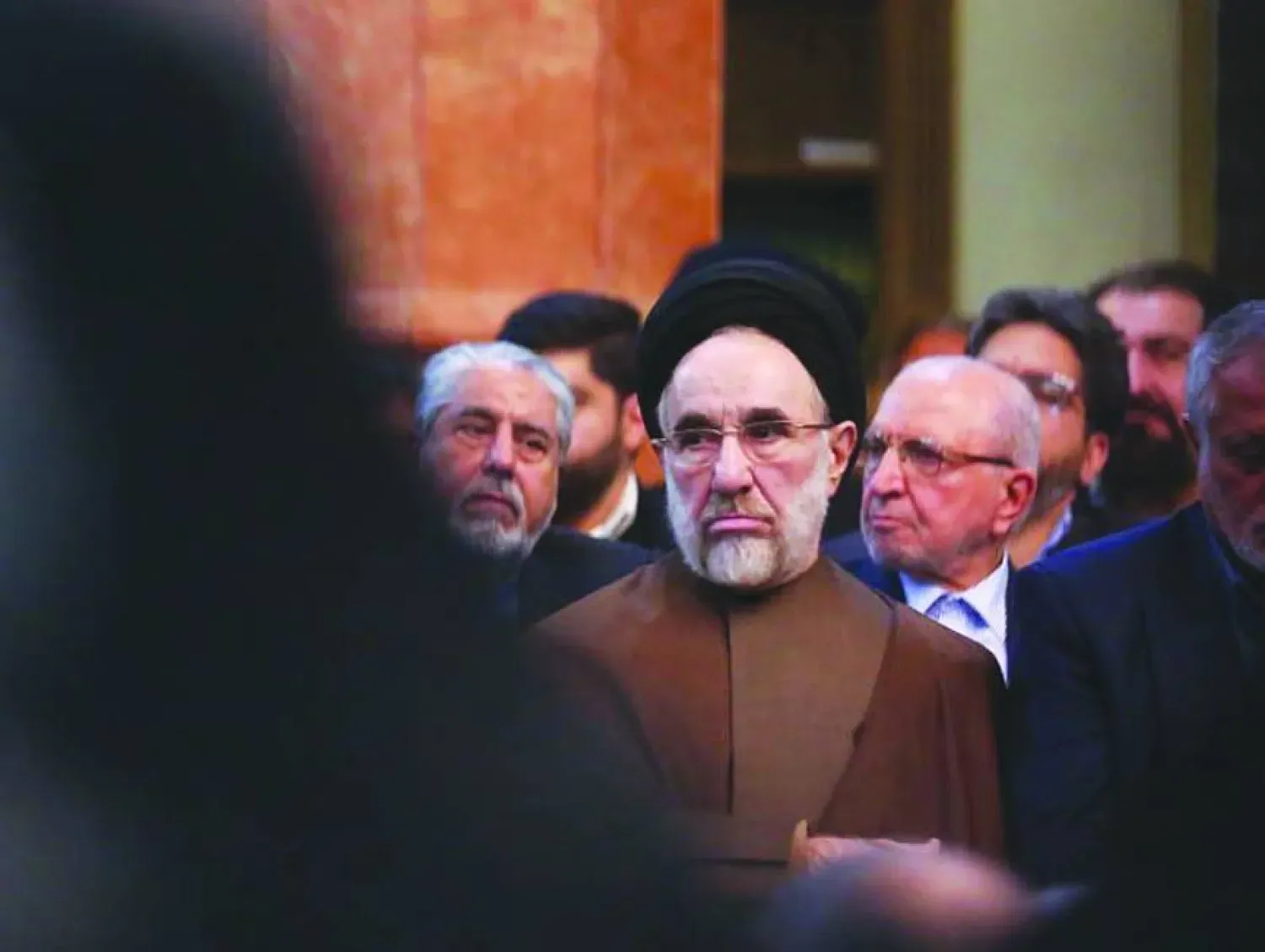 Hatemi, geçtiğimiz ay Tahran'da müttefiki eski Cumhurbaşkanı Ali Ekber Haşimi Rafsancani'nin ölümünün yedinci yıl dönümü töreninde (Cameran)