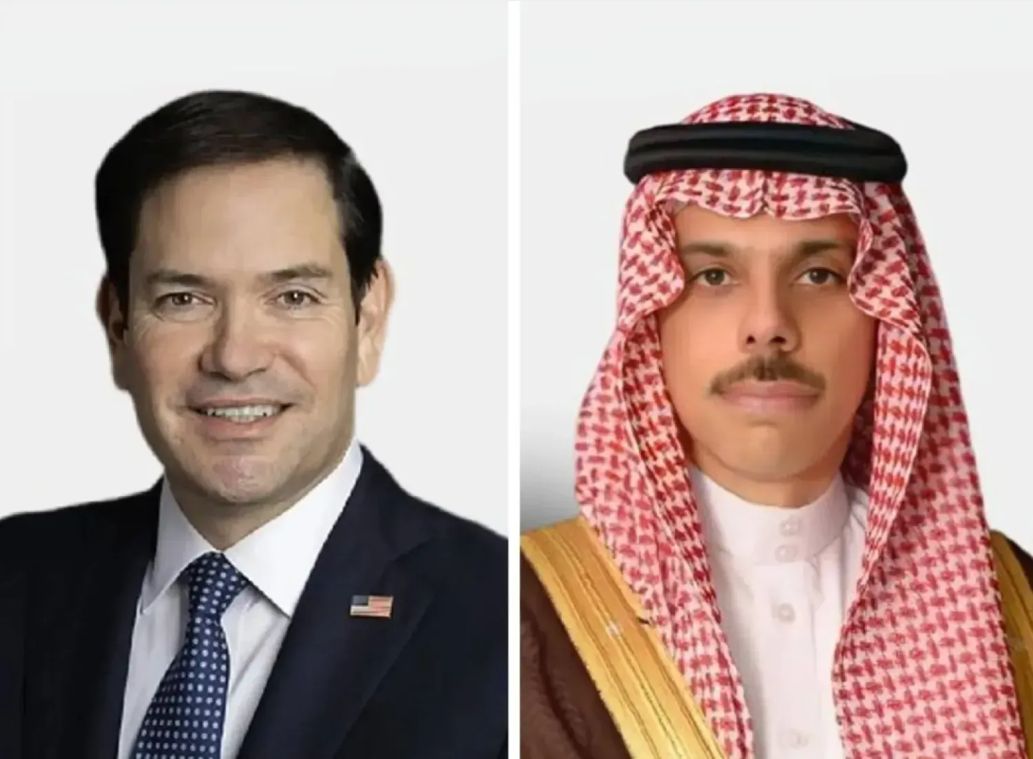 Suudi Arabistan Dışişleri Bakanı Prens Faysal bin Ferhan ve Amerikalı mevkidaşı Marco Rubio (Şarku’l Avsat)