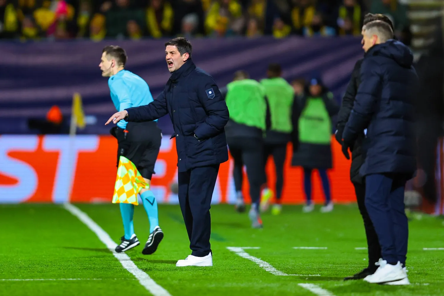 Inter's head coach Cristian Chivu gestures during the UEFA Champions League play-offs 1st leg soccer match between Bodø/Glimt and Inter Milan, in Bodø, Norway, 18 February 2026. (EPA) 