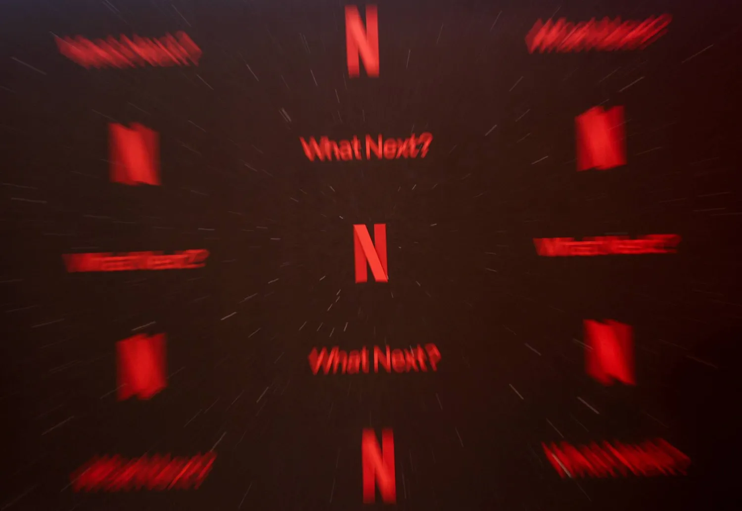 The Netflix logo is displayed during an event in Mumbai, India, February 3, 2026. (Reuters)