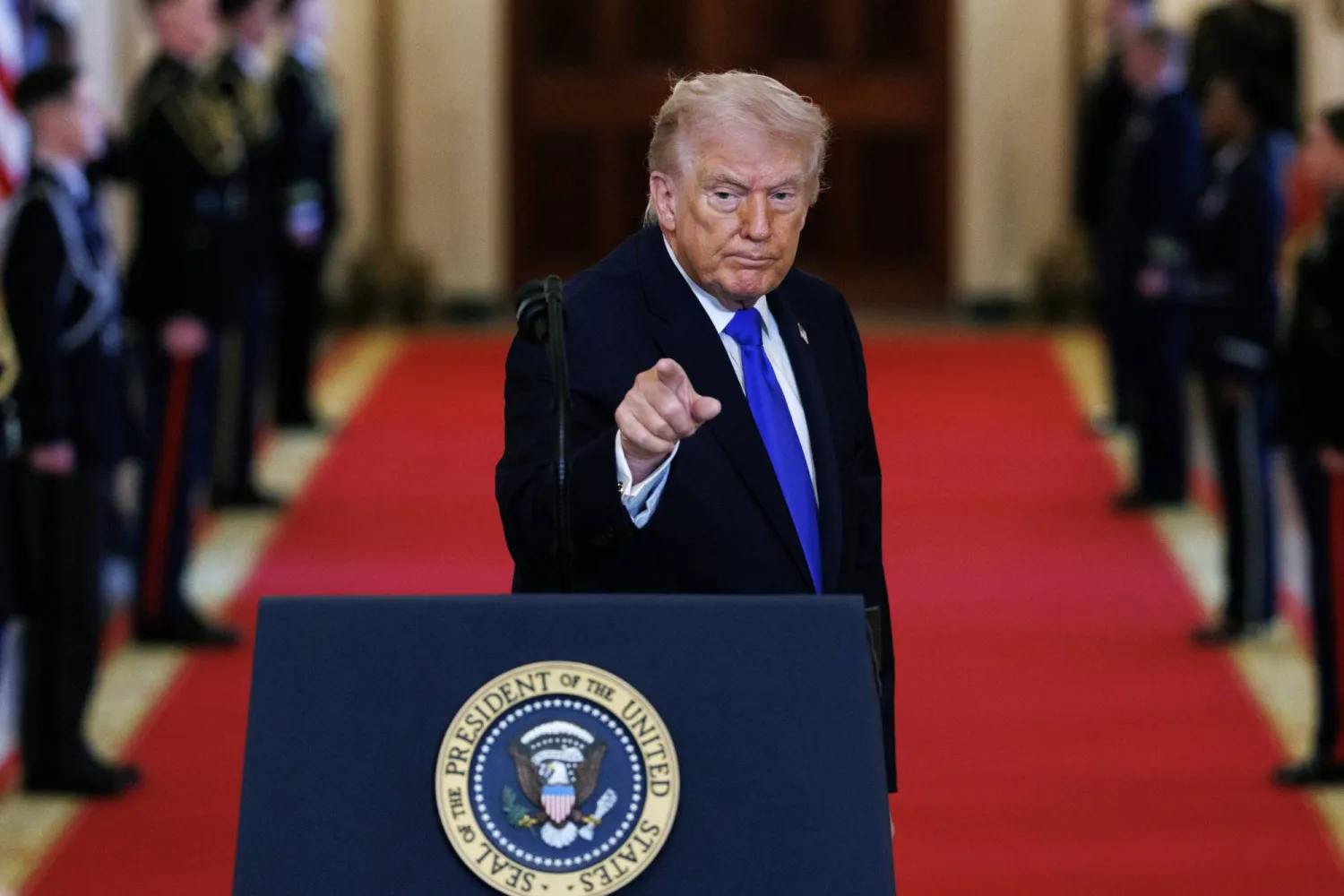 ترمب في البيت الأبيض في 23 فبراير 2026 (إ.ب.أ)