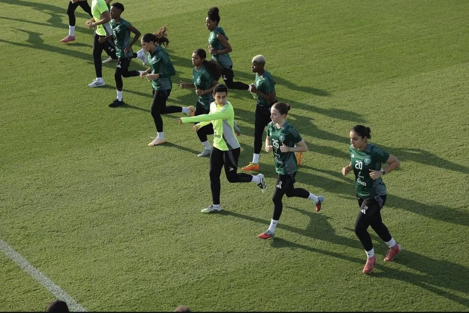 من معسكر سابق لمنتخب السيدات السعودي (الشرق الأوسط)