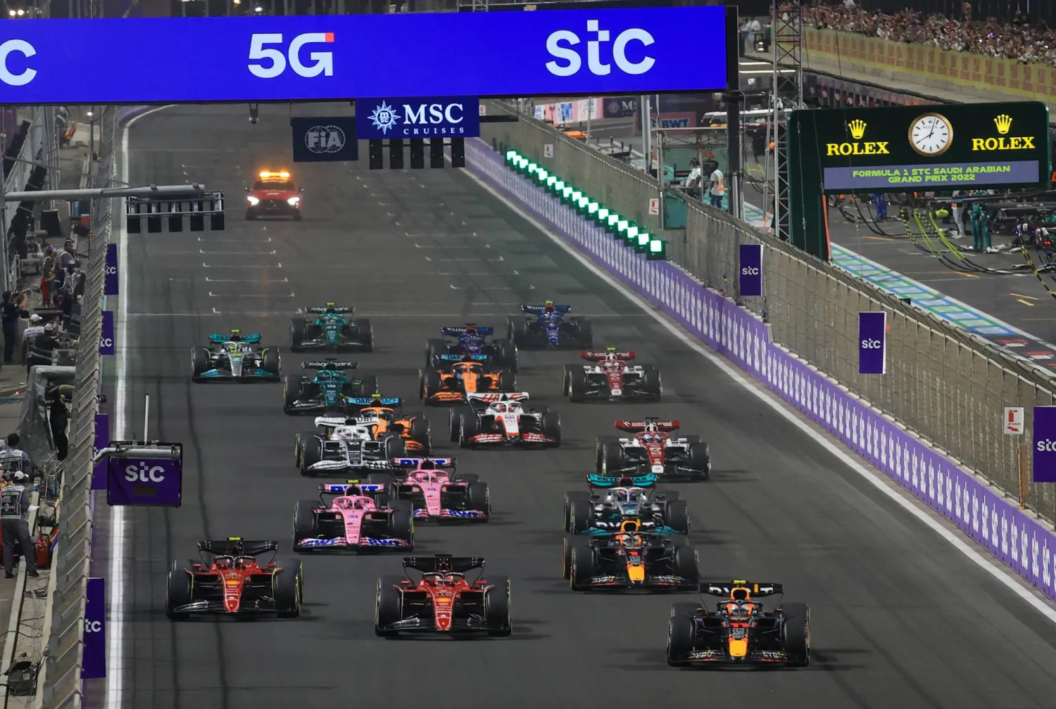 حلبة كورنيش جدة باتت علامة بصرية مميزة ومعروفة عالمياً (تصوير: عدنان مهدلي)