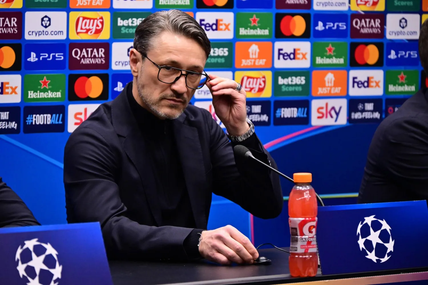 Borussia Dortmund's coach Niko Kovac attends a press conference at the Bergamo Stadium in Bergamo, Italy, 24 Febuary 2026. EPA/MICHELE MARAVIGLIA