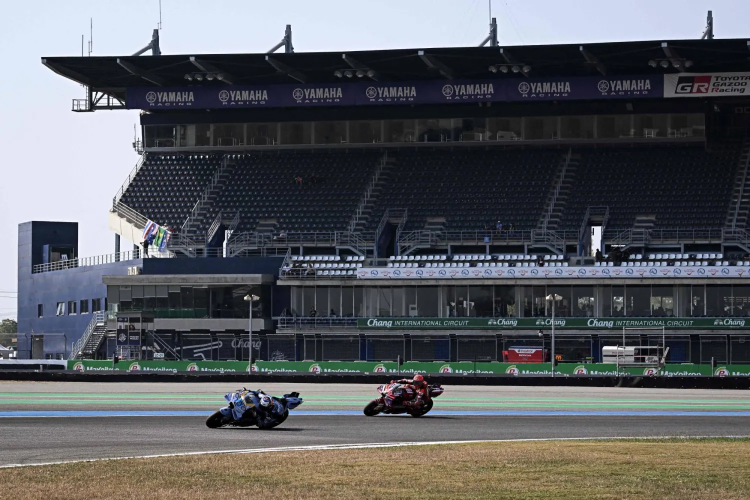 مع انطلاق الموسم في تايلاند الأسبوع المقبل سيكون العام الأخير قبل أن تتقلص سعة الدراجة إلى 850 سي سي (أ.ف.ب)