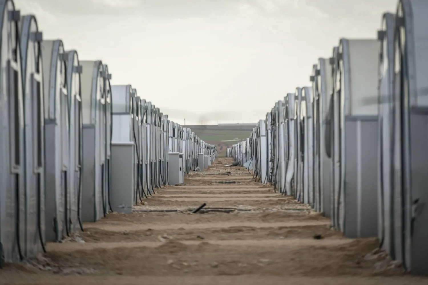 لقطة تُظهر مخيم الهول بسوريا (د.ب.أ)