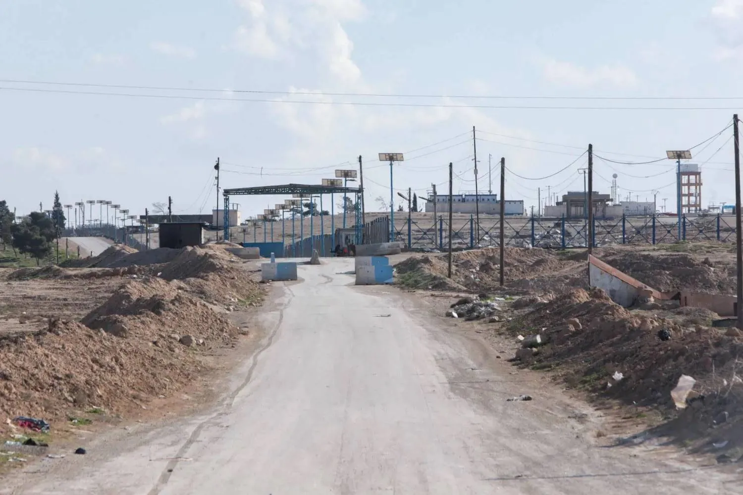 Al-Hol camp in Hasakah province, northeastern Syria, on Feb. 24, after Syrian authorities closed the camp, which had been under Kurdish control (AFP)